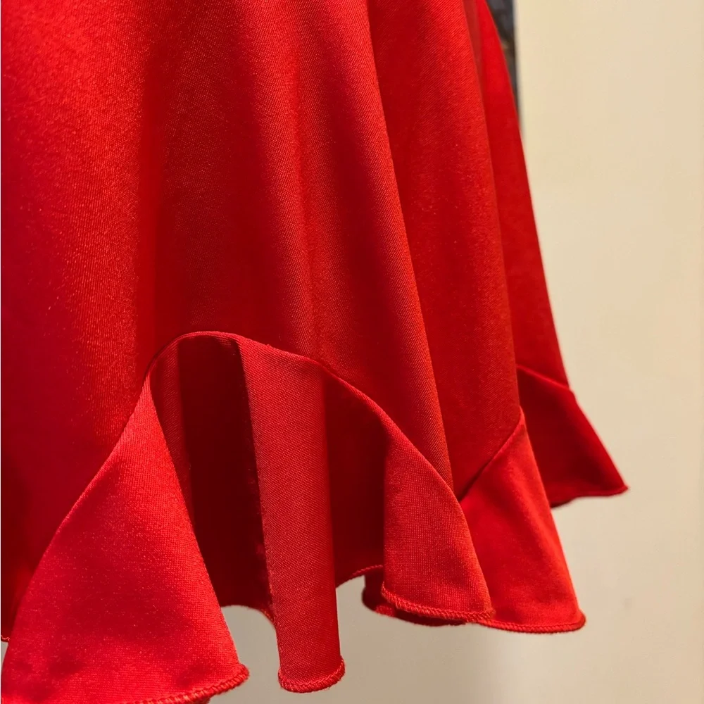 Red Ruffle Skort - Women - Picture 6 of 6